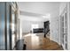 Bright entryway with hardwood floors, and a view into the living room at 17935 Paula, Westfield, IN 46074