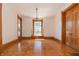 Elegant dining room featuring hardwood floors and wood accents at 404 N State St, Greenfield, IN 46140
