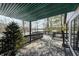 Elevated deck with lake views and wooden railing at 459 W Lakeview Dr, Nineveh, IN 46164