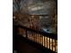 Night view of lake from deck, snow on ground at 459 W Lakeview Dr, Nineveh, IN 46164