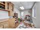 Spacious playroom with wooden cabinets, a play kitchen and ample floor space at 459 W Lakeview Dr, Nineveh, IN 46164