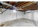 Unfinished basement offering ample storage space at 6602 Caroline Ave, Indianapolis, IN 46220