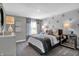 Cozy bedroom with star wall and ample natural light at 7474 Fallsworth Dr, Avon, IN 46123