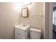 Clean bathroom with white vanity and toilet at 836 S Tremont St, Indianapolis, IN 46221