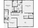 Second floor plan showcasing primary suite, bedrooms, and laundry at 902 Stonehaven Dr, Indianapolis, IN 46239