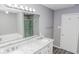 Elegant bathroom with double vanity and shower at 10391 Butler Dr, Brownsburg, IN 46112