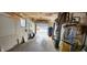 Attached garage with furnace and extra storage space at 11 Eastridge Dr, Greenwood, IN 46143
