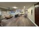 Finished basement with wood floors, cozy seating, and stylish decor for relaxation and entertainment at 11253 Loch Raven Blvd, Fishers, IN 46037