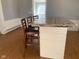 Rustic farmhouse kitchen island with seating at 12625 Strawtown Ave, Noblesville, IN 46060