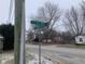 Street sign marking the location of the property at 12625 Strawtown Ave, Noblesville, IN 46060