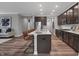 Modern kitchen with stainless steel appliances and an island at 19509 Mcbee Ave, Westfield, IN 46074