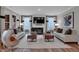 Bright living room with fireplace and large windows at 19509 Mcbee Ave, Westfield, IN 46074