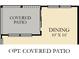 Optional covered patio adds extra outdoor living space at 196 Brunson St, Westfield, IN 46074