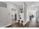 Hallway showcasing laundry area and view to dining area at 196 Brunson St, Westfield, IN 46074