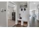 Convenient laundry room with washer, dryer, and storage at 196 Brunson St, Westfield, IN 46074