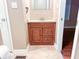 Bathroom with vanity and granite countertop at 2502 N Harding N St, Indianapolis, IN 46208