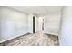 Simple bedroom with hardwood floors and closet at 2533 Aurie Dr, Indianapolis, IN 46219