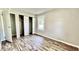 Bedroom with hardwood floors and double closets at 2533 Aurie Dr, Indianapolis, IN 46219