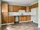 Wood cabinets and new flooring at 2533 Aurie Dr, Indianapolis, IN 46219