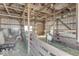 Barn interior with goat stalls and hay at 5750 W 300 N Rd, Bargersville, IN 46106
