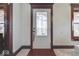 Front entry with a white door and decorative glass at 5750 W 300 N Rd, Bargersville, IN 46106