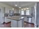Updated kitchen featuring stainless steel appliances and an island at 5750 W 300 N Rd, Bargersville, IN 46106
