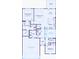 Detailed floor plan showcasing the layout of the home, including the owner's suite and gathering room at 7300 Legends Way, Whitestown, IN 46052