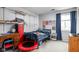 Charming bedroom with built-in shelving and a Sonic theme at 741 Ironwood Dr, Avon, IN 46123