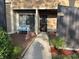 Townhouse entrance with small deck and walkway at 741 Ironwood Dr, Avon, IN 46123
