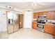 Bright kitchen featuring stainless steel appliances and updated cabinets at 833 Palisades Ct, Greenwood, IN 46143