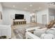 Open concept basement featuring a sitting area and hallway at 9600 N 500 E, Pendleton, IN 46064