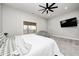 Serene bedroom with a large window and a view of nature at 9600 N 500 E, Pendleton, IN 46064