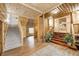 Upper landing with wooden staircase and flooring at 9600 N 500 E, Pendleton, IN 46064