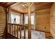 Upstairs room with wood walls and two telescopes at 9600 N 500 E, Pendleton, IN 46064