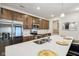 Modern kitchen with stainless steel appliances and island at 1075 Galaxy Ln, Danville, IN 46122
