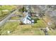 Aerial view showcasing the house's location in a quiet residential neighborhood at 11726 E 75Th St, Indianapolis, IN 46236