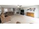 Spacious living room with comfortable seating and neutral decor at 2338 Malibu Ct, Anderson, IN 46012