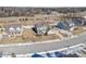 Aerial view of house and surrounding neighborhood at 4416 Voyageur Way, Carmel, IN 46074