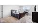 Cozy bedroom with a twin bed, a desk and chair, and carpeted floor at 4416 Voyageur Way, Carmel, IN 46074