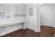 Functional drop zone with storage cabinets and a work surface at 4416 Voyageur Way, Carmel, IN 46074
