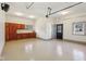 Spacious garage with ample storage cabinets and a clean, well-maintained floor, providing functionality and organization at 7837 Dean Rd, Indianapolis, IN 46240