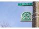 Springdale neighborhood sign, denoting the location and community identity within the area at 1224 Keystone Ave, Indianapolis, IN 46201