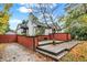 Landscaped backyard with trees at 233 W Westfield Blvd, Indianapolis, IN 46208