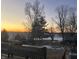 Scenic sunset view from backyard deck, overlooking fields at 3163 S 25 E, Shelbyville, IN 46176
