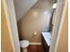 Small half bathroom with updated sink and flooring at 3163 S 25 E, Shelbyville, IN 46176
