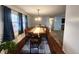 Bright dining area with hardwood floors and adjacent living space at 3163 S 25 E, Shelbyville, IN 46176