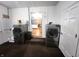 Laundry room with stackable washer and dryer at 3163 S 25 E, Shelbyville, IN 46176