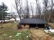 View of a wooden outbuilding in the backyard at 3163 S 25 E, Shelbyville, IN 46176