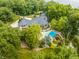 Luxury home with a pool and extensive landscaping at 5101 Green Braes E Dr, Indianapolis, IN 46234
