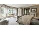 Serene bedroom with bay window, ample closet space, and a tranquil ambiance at 5101 Green Braes E Dr, Indianapolis, IN 46234